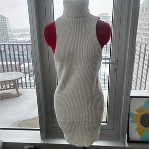 Glamorous Cream Ribbed Knit Sweater Top